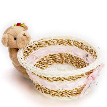 Teddy Style Gift Basket Tray 1