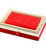 Elegant Red Wooden Gift Box