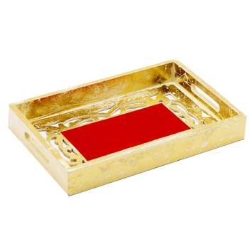 Red Velvet And Laser Cut Gift Tray 1