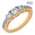 Sukkhi  Gold  and Rodium plated CZ Studded Ring