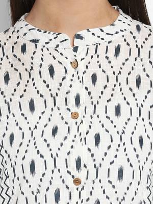 White printed cotton kurtas-and-kurtis 2