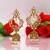 Gold Color American Diamond Jhumka Earrings