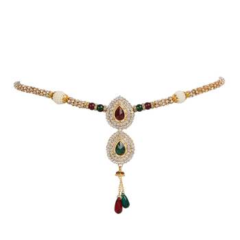 khetlazee gold plated alloy waistbelt/ kamarband/ kardhani 2