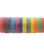 48pc Plastic CZ Studded Multicolor Wedding Bridal Bangles