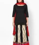 Red Hand Block Print Cotton Dupatta