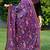 Phulkari Dupatta On Georgette Fabric Purple 3
