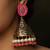 Neon Pink And Pearls Light Weight Dogri Jhumka
