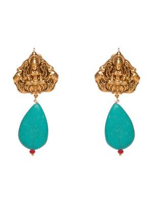 Lakshmi Turquoise Temple Studs 1