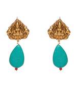 Lakshmi Turquoise Temple Studs