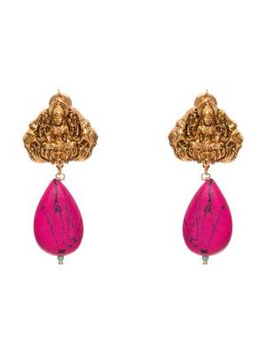 Lakshmi Pink Temple Studs 1