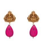Lakshmi Pink Temple Studs