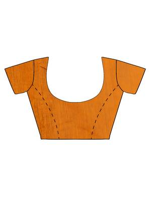 Mustard woven banarasi saree with blouse 4