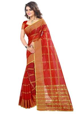Maroon woven manipuri silk saree with blouse 3