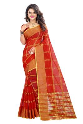 Maroon woven manipuri silk saree with blouse 4