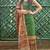 Kalamkari Block Print Cotton Suit Dark Green