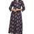 Geroo Jaipur Blue Woven Printed Kurta