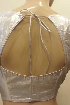 silver shimmer blouse