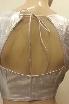 silver shimmer blouse