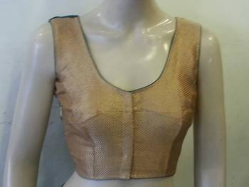Golden and green velvet blouse 2