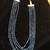Midnight Blue Onyx Multistrand Necklace
