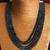 Midnight Blue Onyx Multistrand Necklace