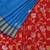 Blue and red uppada silk handloom saree with blouse