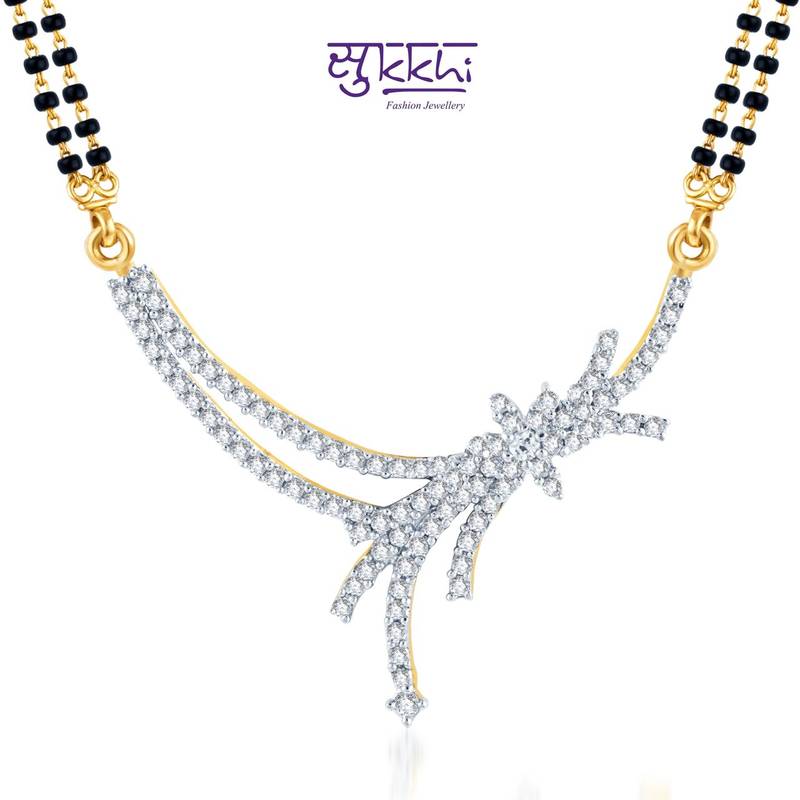 Sukkhi Classy Gold and Rhodium plated CZ