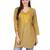 Yellow plain viscose kurti