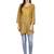Yellow plain viscose kurti