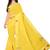 Yellow Woven Georgette Saree With Blouse