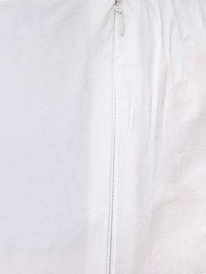White cotton plain trousers 5