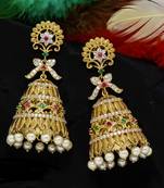 Matt Finish Gold Plated  Jhumkas
