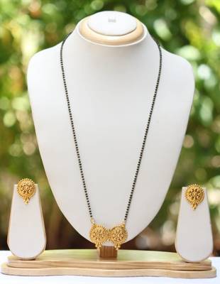 Ethnic earrings and mangalsutra 2