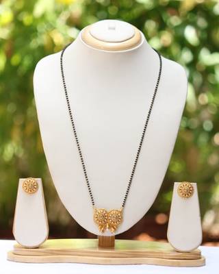 Polki inspired alloy mangalsutra 2