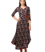 Blue printed viscose kurti