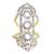 American Diamond Party Wear Gold Plated Adjustable Ring