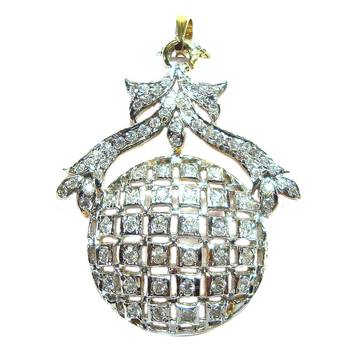 9blings American diamond Elegant pendant Earring Set 1
