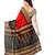 Red printed bhagalpuri silk saree with blouse