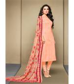 Light-pink digital print cambric salwar