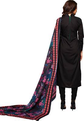 Black digital print cambric salwar 3