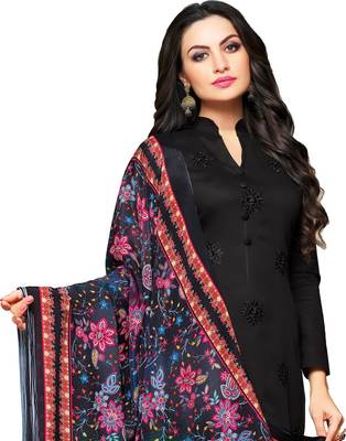 Black digital print cambric salwar 4
