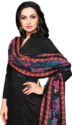 Black digital print cambric salwar 5