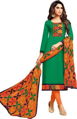 Green phulkari cotton salwar 2