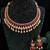 Zirconia Stones Ruby Necklace Set