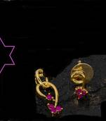 Red Stones Pendent Set