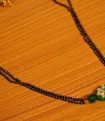 Green Onyx Kundan Look Bead Mangalsutra