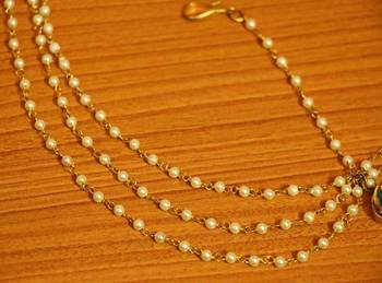 Green Kundan Look Multi String Maang Tikka 3
