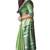 Light green plain cotton saree with blouse
