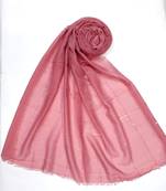 Pink cotton plain sequence women's stole hijab