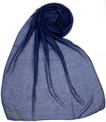 Blue Designer Diamond Cotton Women'S Stole Hijab